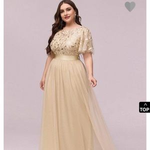 Ever Pretty Embroidery Dress with Short Sleeve